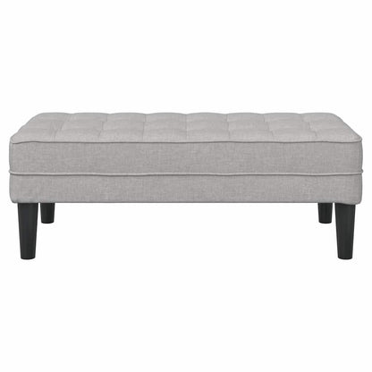 Bank Wolken-Grau 113 x 57 x 39 cm Stoff