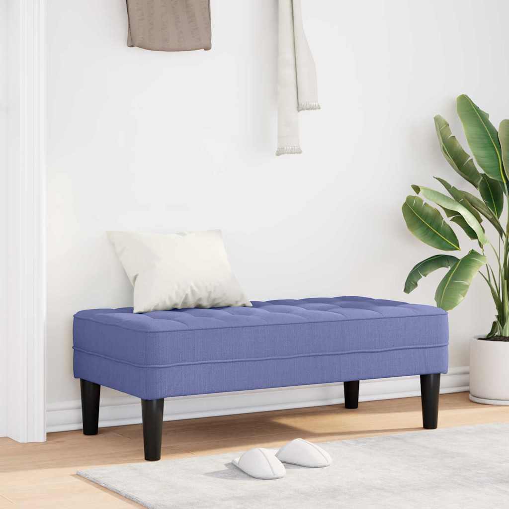 Bank Jeansblau 113 x 57 x 39 cm Stoff