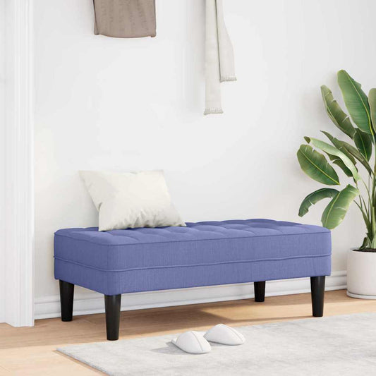 Bank Jeansblau 113 x 57 x 39 cm Stoff