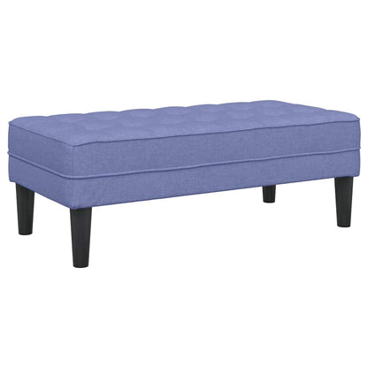 Bank Jeansblau 113 x 57 x 39 cm Stoff