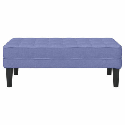 Bank Jeansblau 113 x 57 x 39 cm Stoff