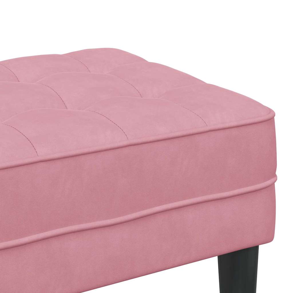 Bank Rosa 113 x 57 x 39 cm Samt