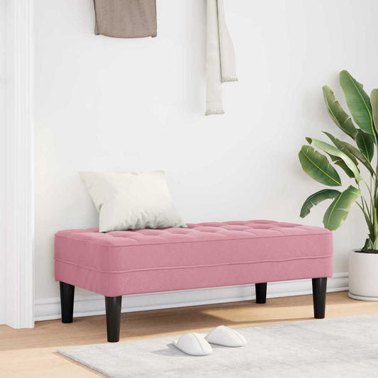 Bank Rosa 113 x 57 x 39 cm Samt