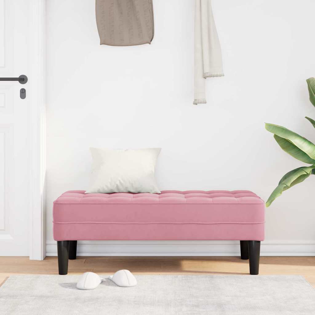 Bank Rosa 113 x 57 x 39 cm Samt