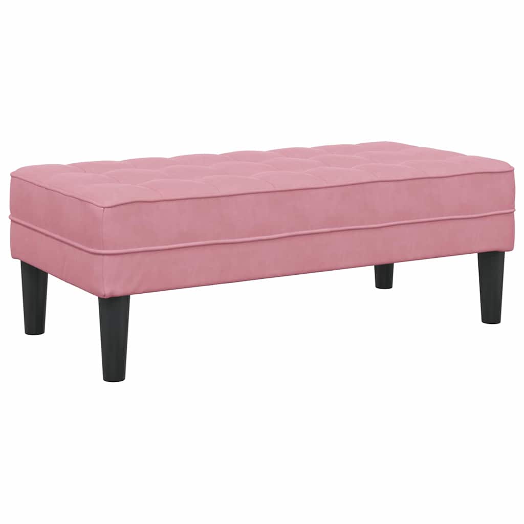 Bank Rosa 113 x 57 x 39 cm Samt