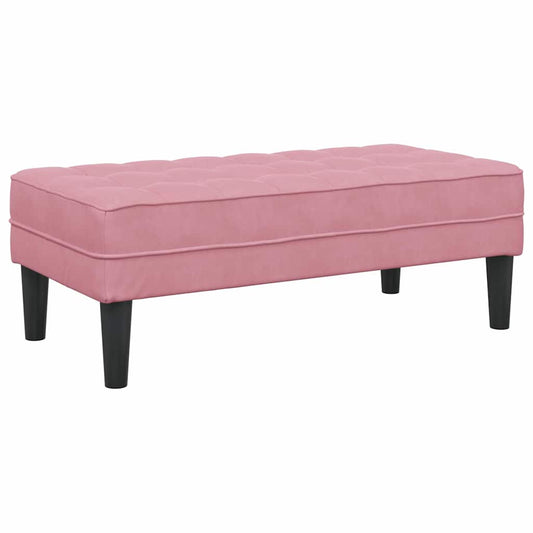 Bank Rosa 113 x 57 x 39 cm Samt