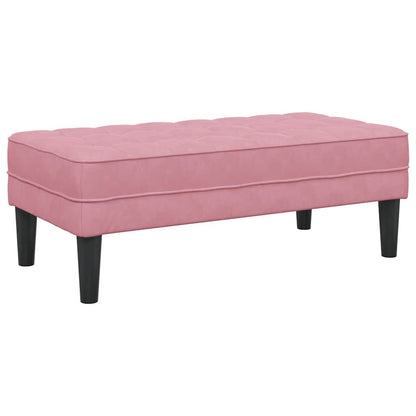 Bank Rosa 113 x 57 x 39 cm Samt
