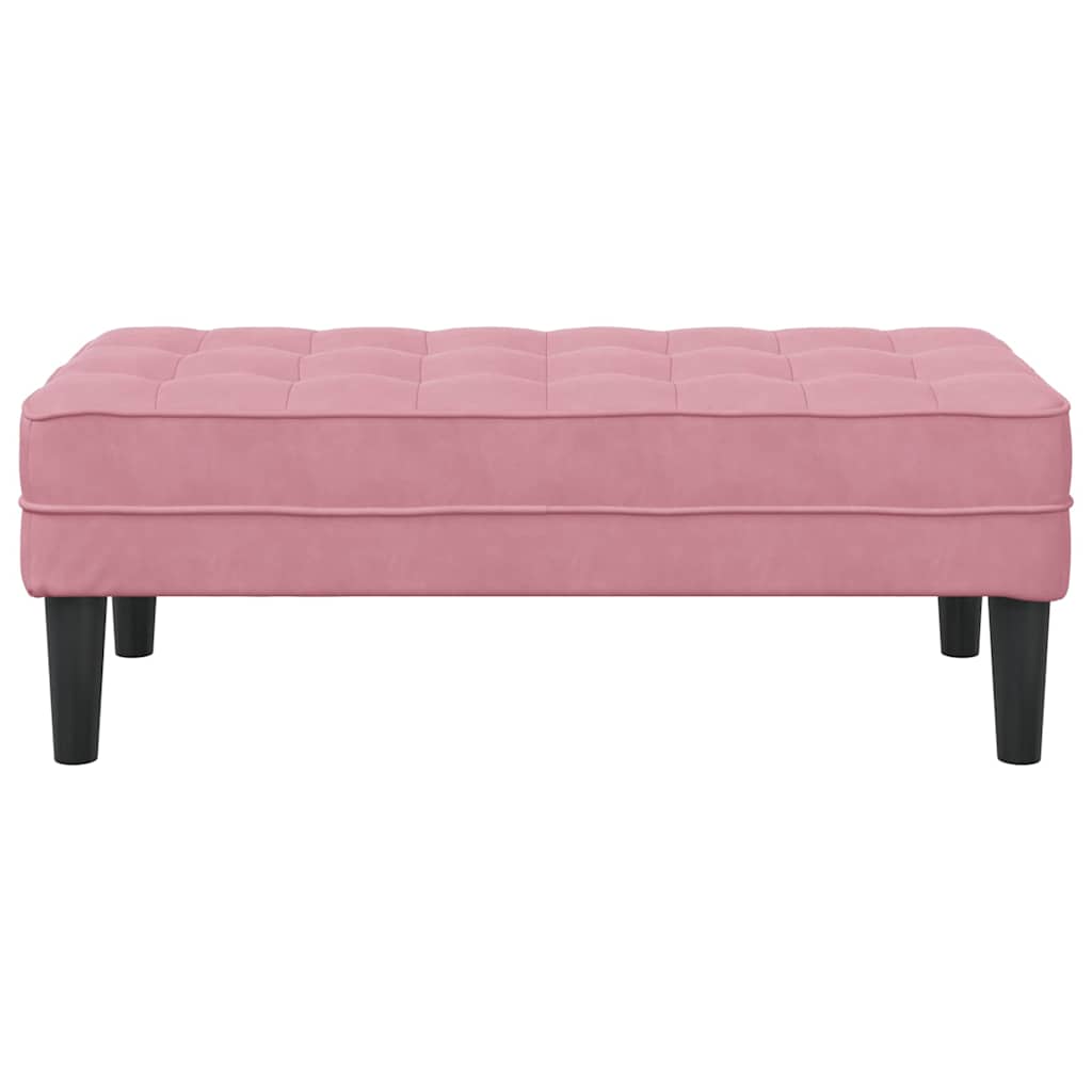 Bank Rosa 113 x 57 x 39 cm Samt