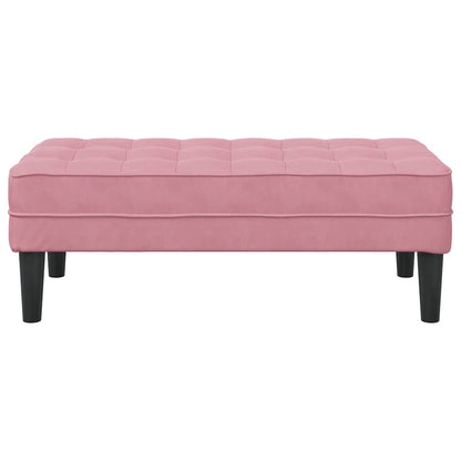 Bank Rosa 113 x 57 x 39 cm Samt