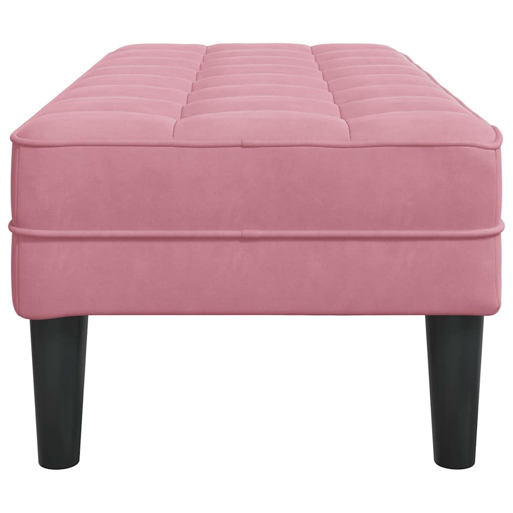 Bank Rosa 113 x 57 x 39 cm Samt
