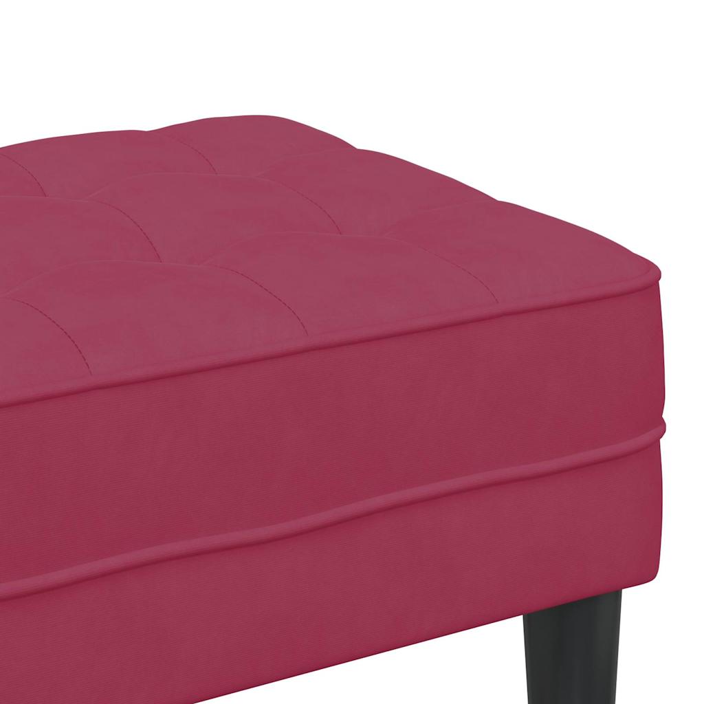 Bank Weinrot 113 x 57 x 39 cm Samt