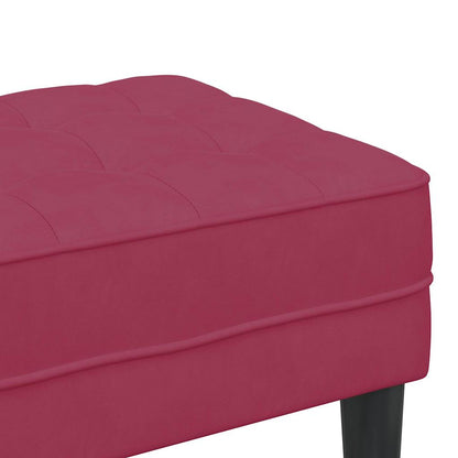 Bank Weinrot 113 x 57 x 39 cm Samt