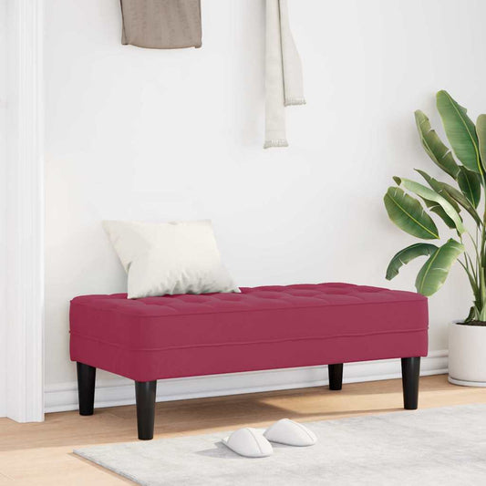 Bank Weinrot 113 x 57 x 39 cm Samt