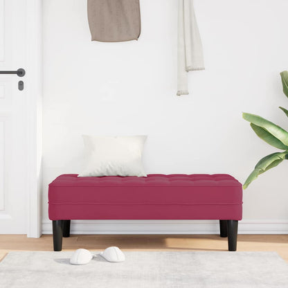 Bank Weinrot 113 x 57 x 39 cm Samt