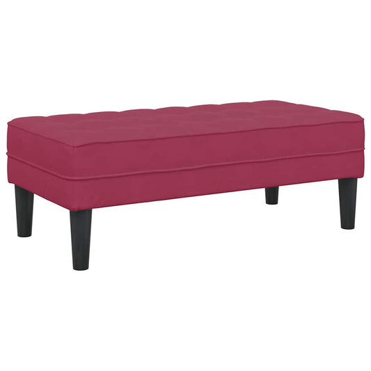 Bank Weinrot 113 x 57 x 39 cm Samt