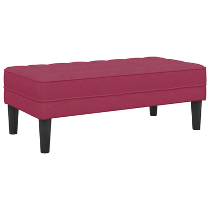 Bank Weinrot 113 x 57 x 39 cm Samt