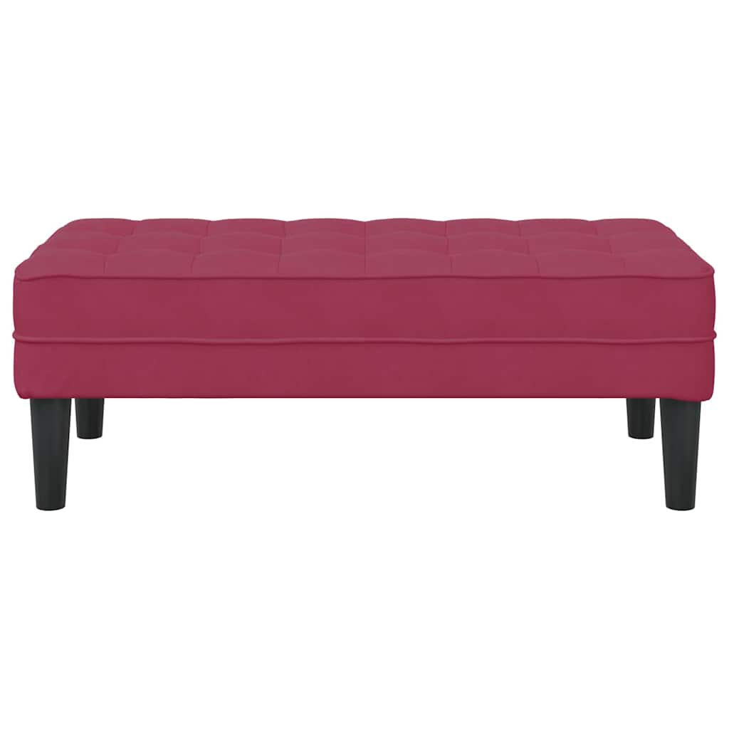 Bank Weinrot 113 x 57 x 39 cm Samt