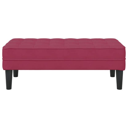Bank Weinrot 113 x 57 x 39 cm Samt