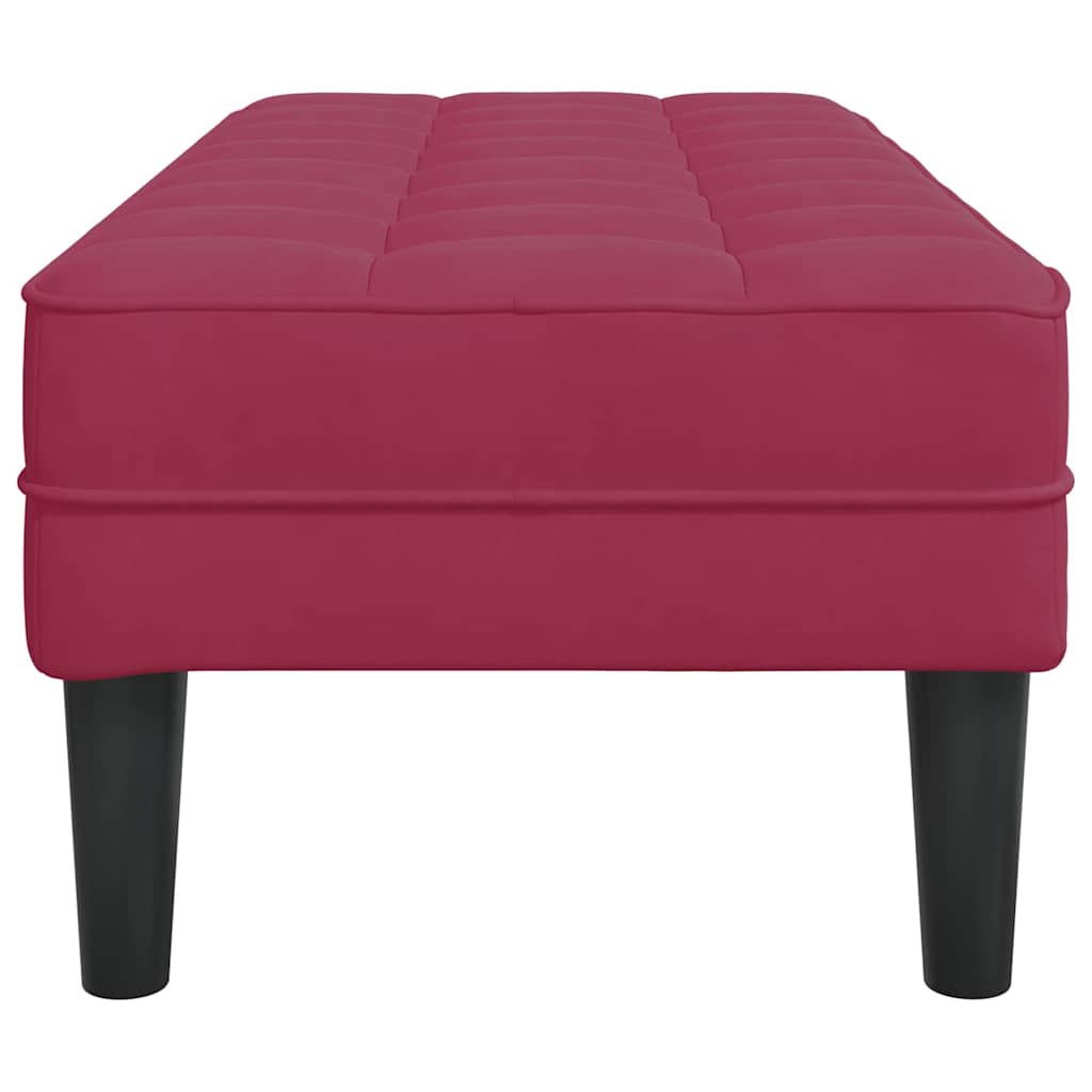 Bank Weinrot 113 x 57 x 39 cm Samt