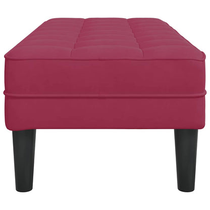 Bank Weinrot 113 x 57 x 39 cm Samt