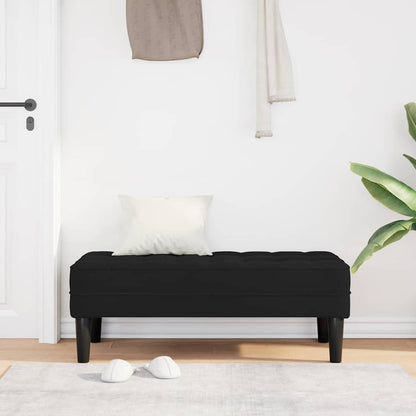 Bank Schwarz 113 x 57 x 39 cm Samt