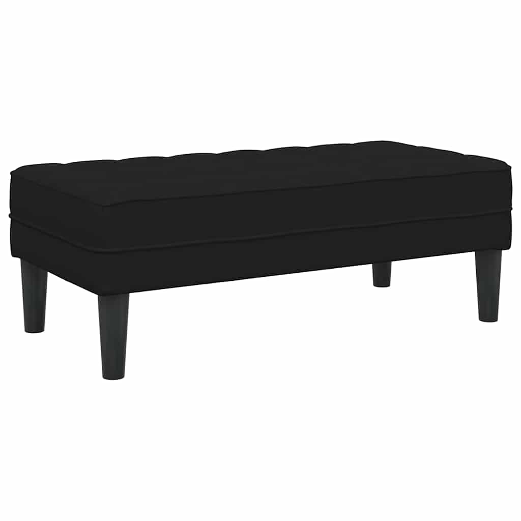 Bank Schwarz 113 x 57 x 39 cm Samt