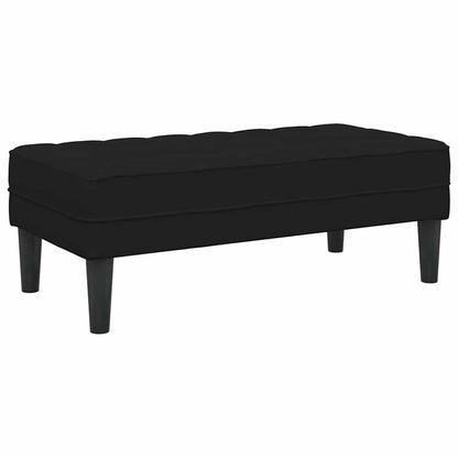 Bank Schwarz 113 x 57 x 39 cm Samt
