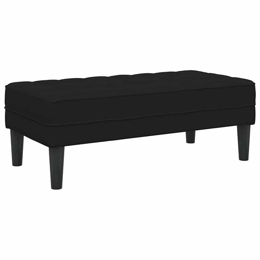 Bank Schwarz 113 x 57 x 39 cm Samt
