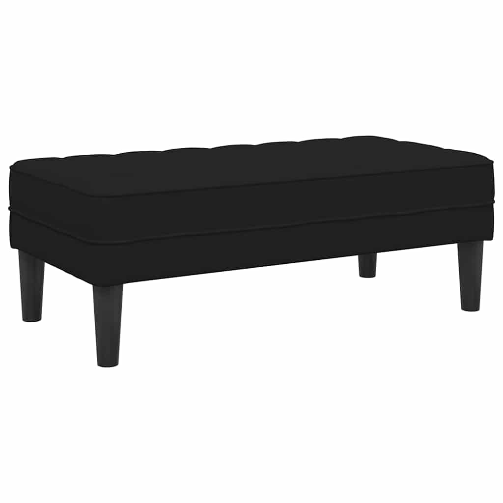 Bank Schwarz 113 x 57 x 39 cm Samt