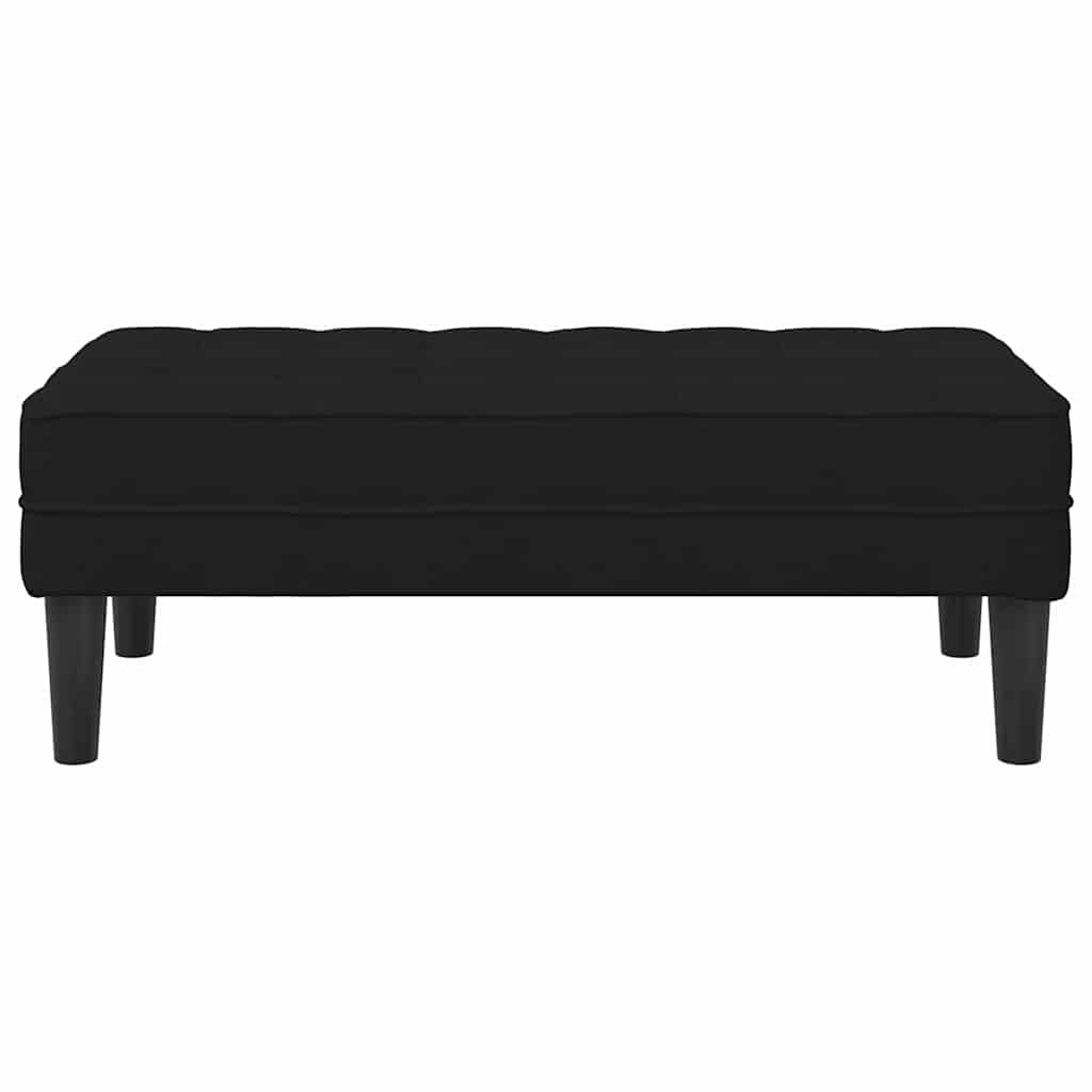 Bank Schwarz 113 x 57 x 39 cm Samt