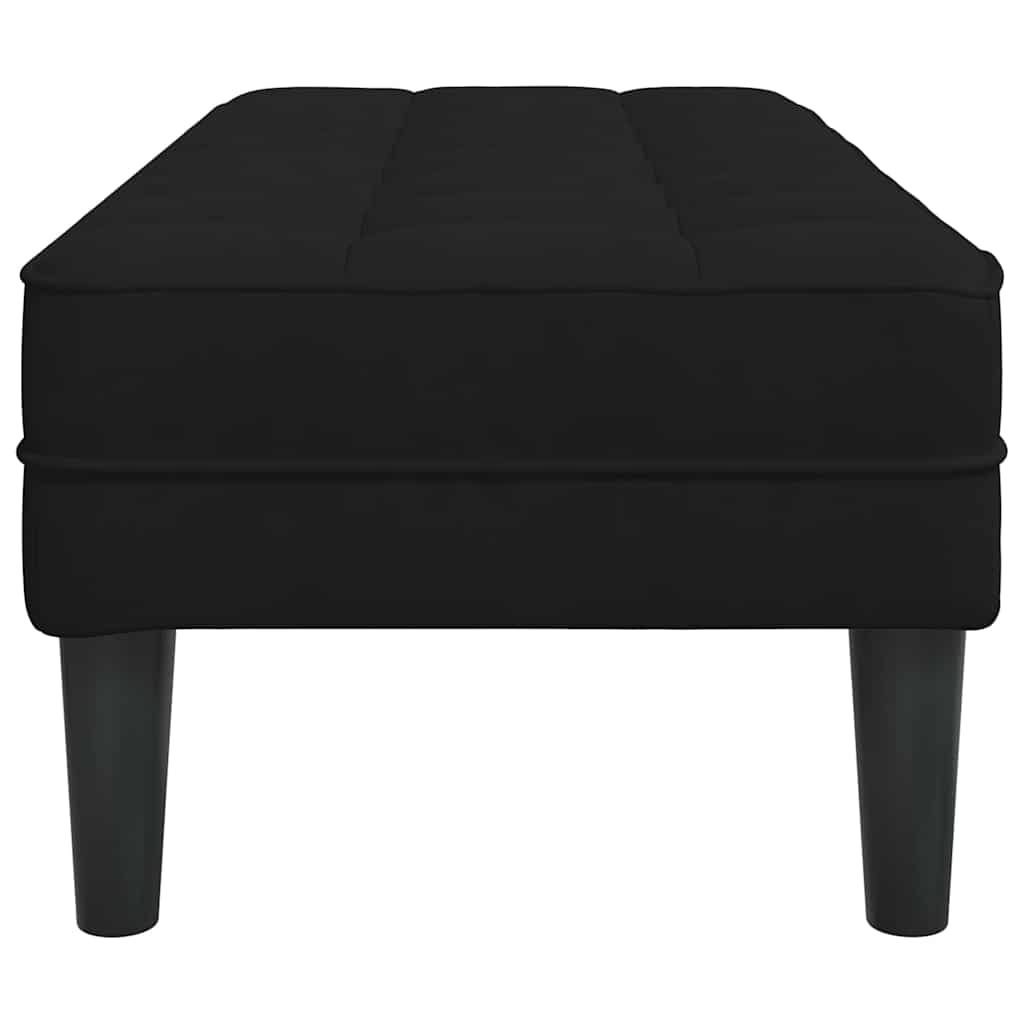 Bank Schwarz 113 x 57 x 39 cm Samt