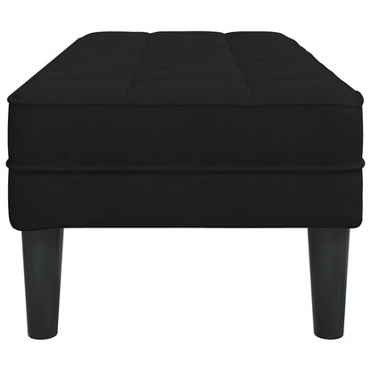 Bank Schwarz 113 x 57 x 39 cm Samt
