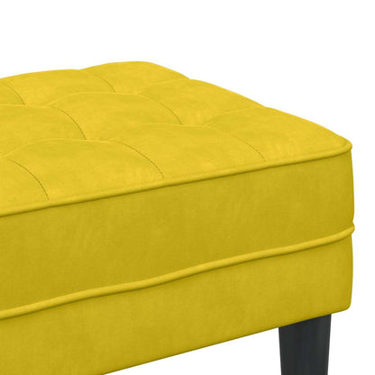Bank Gelb 113 x 57 x 39 cm Samt