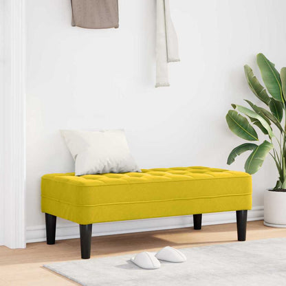 Bank Gelb 113 x 57 x 39 cm Samt