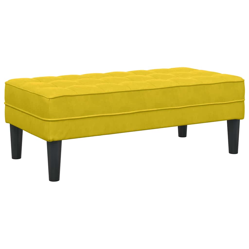Bank Gelb 113 x 57 x 39 cm Samt