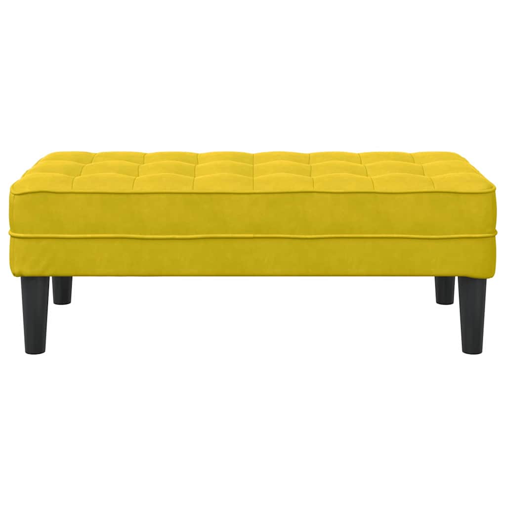 Bank Gelb 113 x 57 x 39 cm Samt