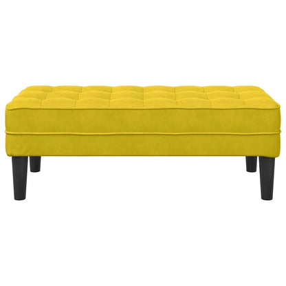 Bank Gelb 113 x 57 x 39 cm Samt