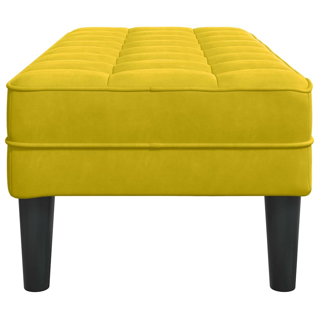 Bank Gelb 113 x 57 x 39 cm Samt