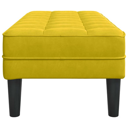 Bank Gelb 113 x 57 x 39 cm Samt