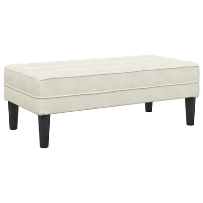 Bank Creme 113 x 57 x 39 cm Samt