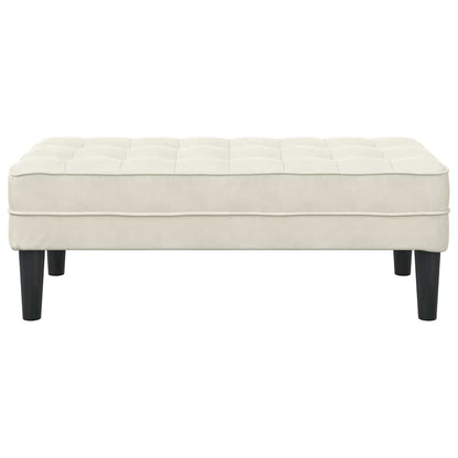 Bank Creme 113 x 57 x 39 cm Samt