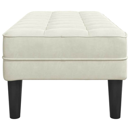 Bank Creme 113 x 57 x 39 cm Samt