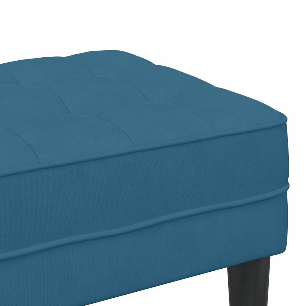 Bank Blau 113 x 57 x 39 cm Samt