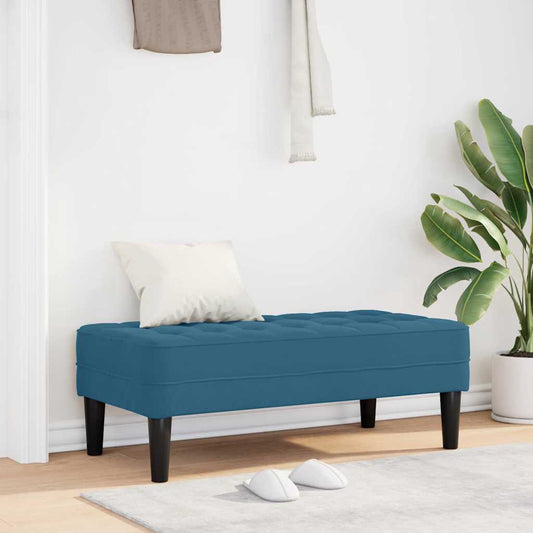 Bank Blau 113 x 57 x 39 cm Samt