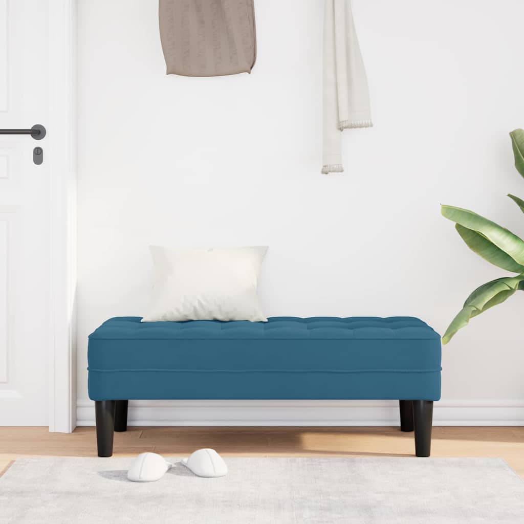 Bank Blau 113 x 57 x 39 cm Samt