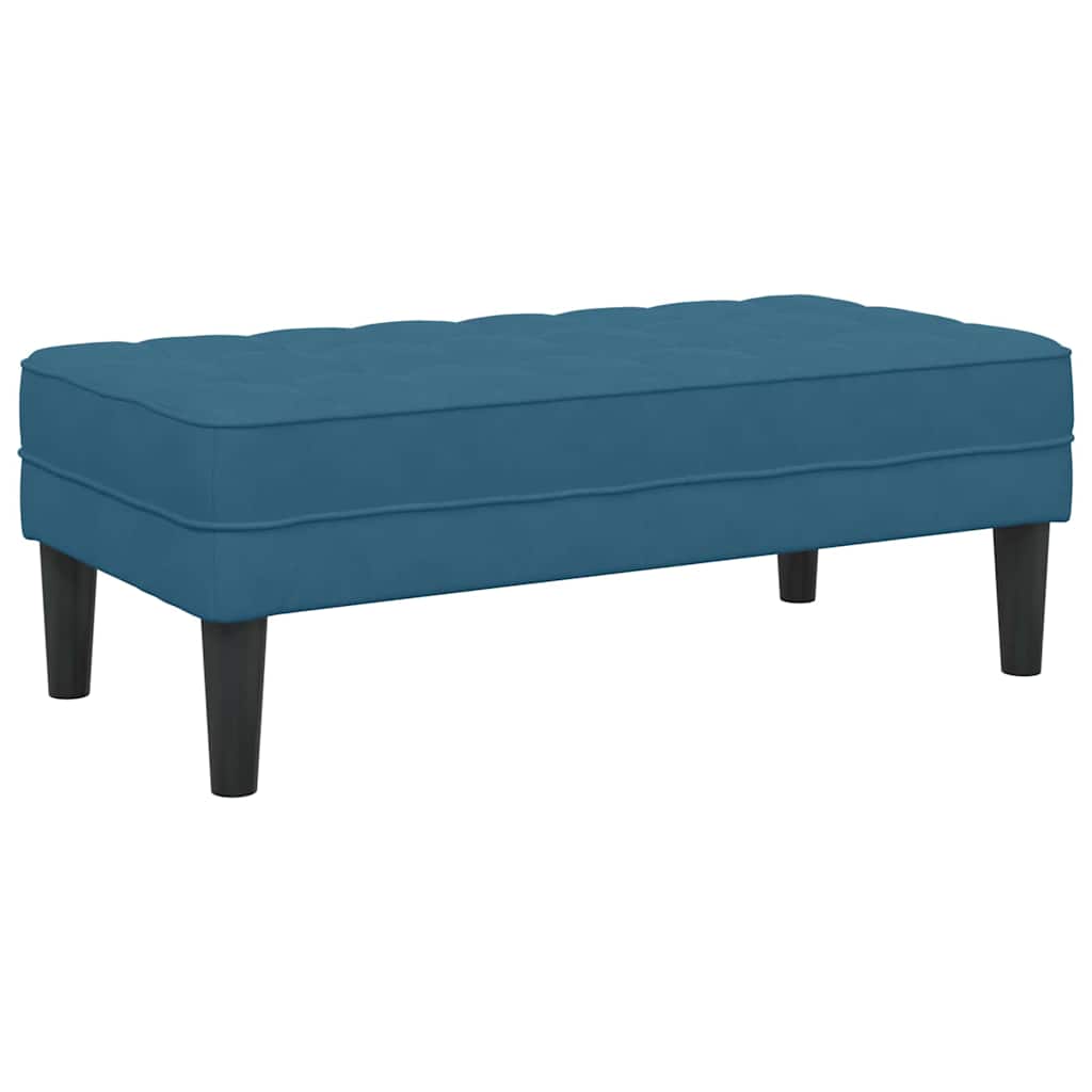 Bank Blau 113 x 57 x 39 cm Samt