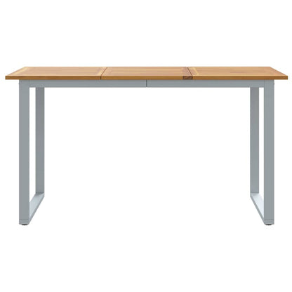 Garten-Eßtisch Grau 140 x 80 x 75 cm