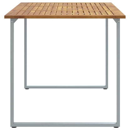 Garten-Eßtisch Grau 160 x 80 x 75 cm