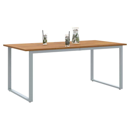 Garten-Eßtisch Grau 180 x 90 x 75 cm