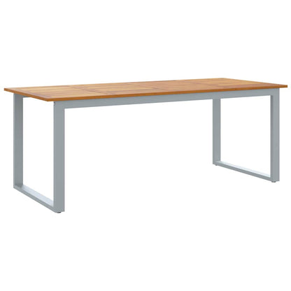 Garten-Eßtisch Grau 200 x 90 x 75 cm